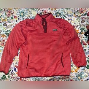 L.L. Bean Airlight Knit Pullover Women’s Desert Rose Heather XL